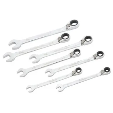 Greenlee 0354-01 7 Pc. Combination Ratcheting Wrench Sets, Inch