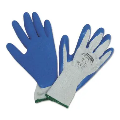 Honeywell NF14/10XL Duro Task Supported Natural Rubber Gloves, X-Large, Blue/Gray