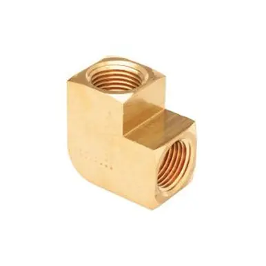 Midland Industries 100-4 - 90° Pipe Elbow, 1/4" FIP x 1/4" FIP, Brass