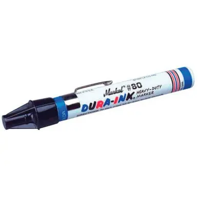 MARKAL 96923 Dura-Ink 80 Markers, Black, 1/8 in, Felt