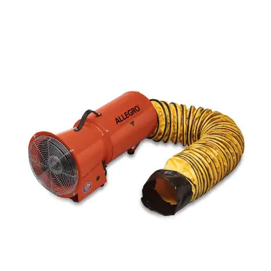 ALLEGRO 9514-25 - 8" Axial AC Blower w/ Canister & 25‘ Ducting, 46 Lbs.