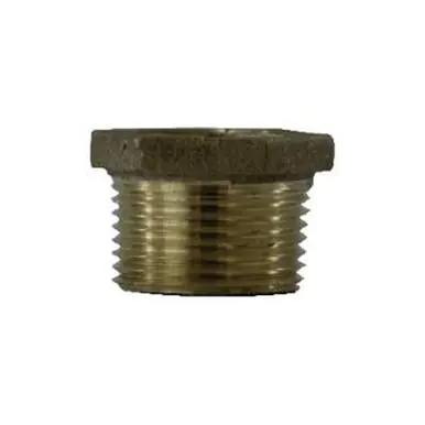 Midland Industries 780110-0806 - Hex Bushing, 1/2" MPT x 3/8" FPT, Bronze