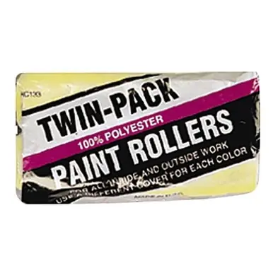 Linzer RC133-9 Economy Twin-Pack Roller Cover, 9" Width, 3/8" Nap, Polyester