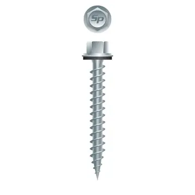 Strong-Point PGA932 - 9-15 x 2" Hi-Hex Head w/ Washer Pole Gripper Screw, Strong-Shield 2000ct