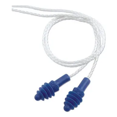 Honeywell AS-30W AirSoft Reusable Earplugs, TPE, White Nylon Cord