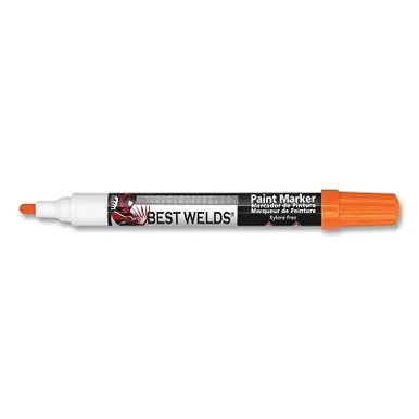 BEST WELDS 900-PAINTMKR-OR - Feltip Paint Marker Orange Best Weld (12pk)