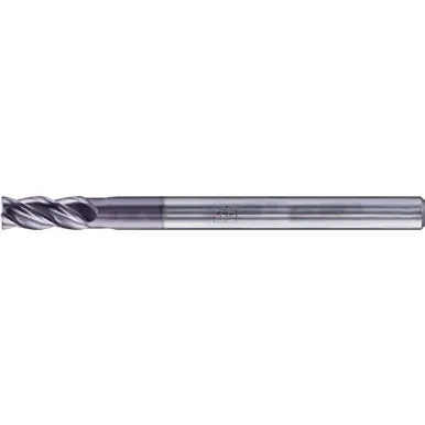 PFERD 23003043 Chamfered End Mill, 4-flutes, 1/8" Dia, 1/4" APMX, 1-1/2" OAL, Cyl. Shank