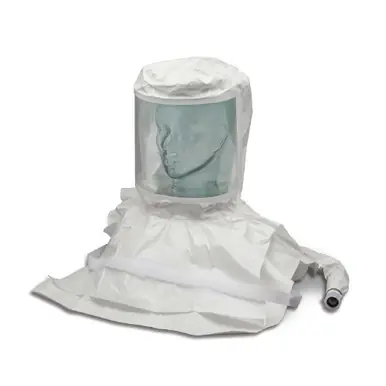 ALLEGRO 9913-CVS - Double Bib Pharmaceutical Maintenance Free Saran Hood w/ Flow Control Valve