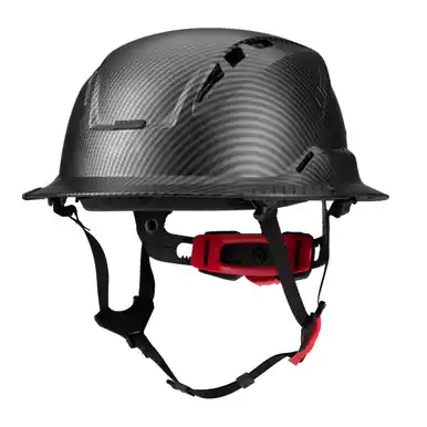 LIFT HRXF-25CKC2 - RADIX Vented Type 2 Safety Helmet Full Brim Hard Hat (Black Carbon)