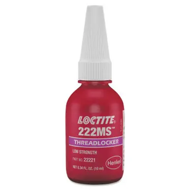 LOCTITE 135333 222MS Threadlockers, Low Strength/Small Screw, 10ml, Purple