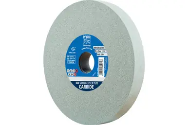 PFERD 61693 - Vitrified Bench Wheel, CARBIDE, 8" x 3/4 x 2, 120 Grit, Silicon Carbide