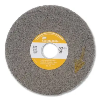 Scotch-Brite 048011-01661 Deburring Wheel, 6" x 1", Super Fine, 6000 RPM