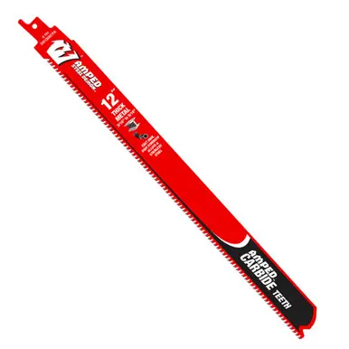 DIABLO DS1208CFA3 - 12" 8TPI AMPED Steel Demon Carbide Teeth Reciprocating Saw Blades for Thick