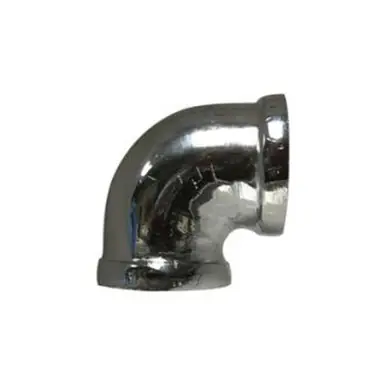 Midland Industries 45101 - 90° Elbow, 1/4" FPT x 1/4" FPT, Bronze, Chrome-Plated