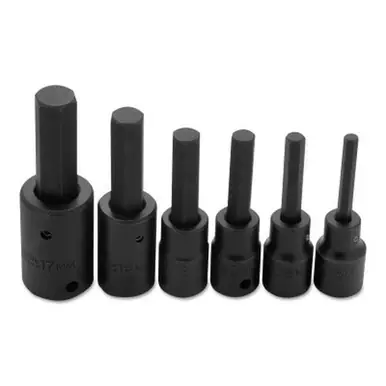 PROTO J74252 TorquePlus 6 Piece Metric Hex Bit Impact Socket Set, 1/2"