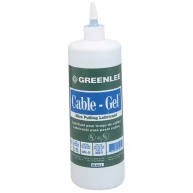 Greenlee GEL-Q Cable-Gel Cable Pulling Lubricant, 1 Qt. Squeeze Bottle (12pk)