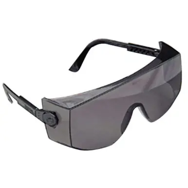 MSA 10008175 Rx Overglasses, Clear Lens, Anti-Fog, Scratch-Resistant, Tuff-Stuff, Blue Frame (12pk)