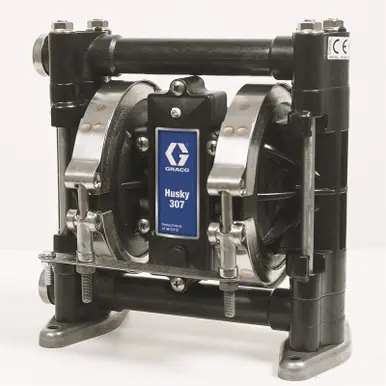 GRACO D3A336 - Husky 307 AC (3/8" BSP) Standard Pump, PP Center Section, SS Seats, SS Balls & SP