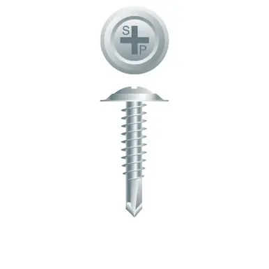 Strong-Point E83 - 8-18 x 3/4" Oval Head Sems Self-Drilling Screw, Zinc 8000ct
