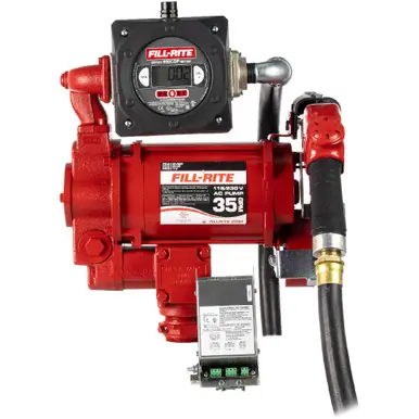 FILL-RITE FR319VBP - 115/230V 35 GPM Fuel Transfer Pump w/ Pulser Meter & Nozzle