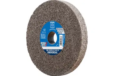PFERD 61681 - Vitrified Bench Wheel, UNIVERSAL, 8" x 1-1/4 x 2, 24 Grit, Aluminum Oxide