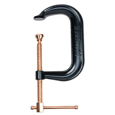 PALMGREN 9629520 - 6" Drop Forged Deep Throat C-Clamp w/ Copper Spindle