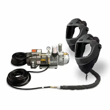 ALLEGRO 9250-02 - 2-Worker EZ Air Flex Grinding Air Shield SAR System w/ Two 50‘ Hoses