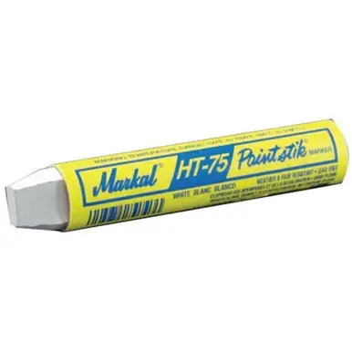 MARKAL 84820 Paintstik HT-75 Markers, 3/4 in, White (12pk)
