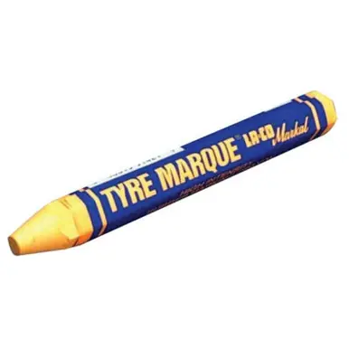 MARKAL 51421 Tyre Marque Rubber Marking Crayons, 1/2 in X 4 5/8 in, Yellow