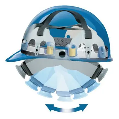 Honeywell E2SW11A000 E2 Hard Hat, SwingStrap, SuperEight, Black