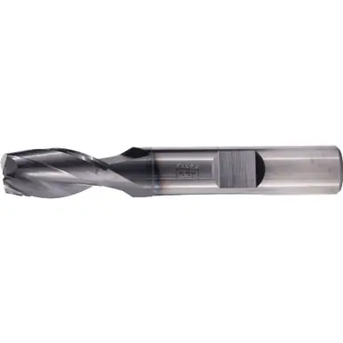 PFERD 23003028 Square End Mill, 2-flutes, 3/8" Dia, 3/4" AMPX, 2-1/4" OAL, Weldon shank