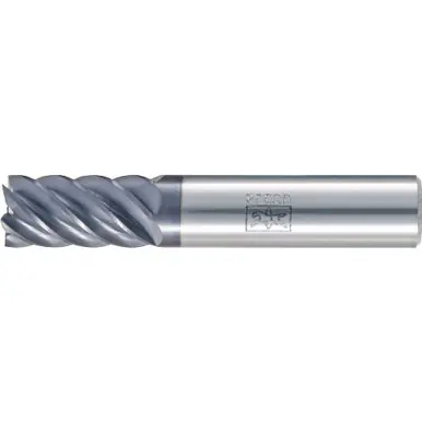 PFERD 23003065 Square End Mill, 6-flutes, 5/8" Dia, 1-1/4" APMX, 3-1/2" OAL, Cyl. Shank