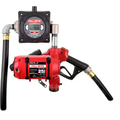 FILL-RITE NX25-120NB-AC - 120V 25 GPM Fuel Transfer Pump w/ Pulser Meter & Nozzle