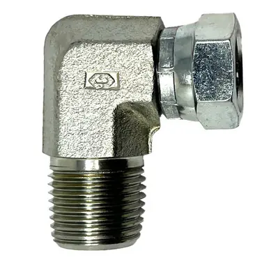 Reelcraft S257-33 - Swivel Union, 1/2" NPT(M) x 3/8” NPT(F) 90 Degree