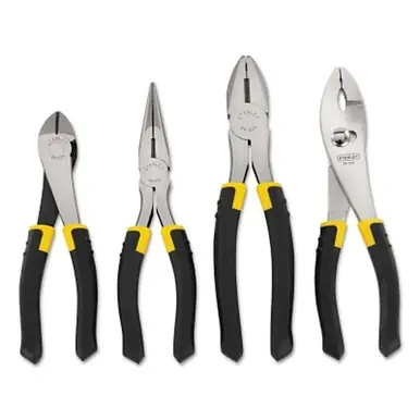Stanley 84-058 4-Piece Bi-Material Pliers Set