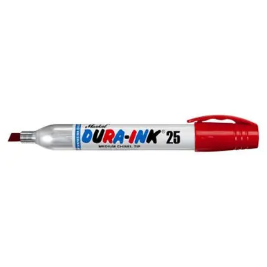 MARKAL 96222 Dura-Ink 25 King Size Markers, Red, 1/4 in, Felt