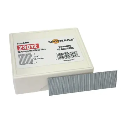 Spotnails 23012 - 23 Gauge 3/4" Headless Pins, 10,000 ct