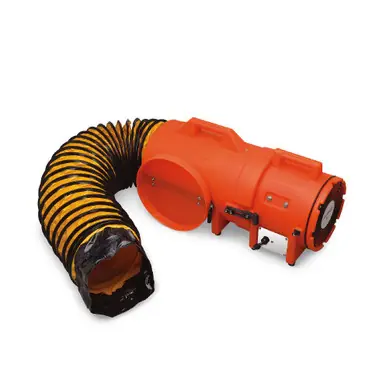 ALLEGRO 9536-25 - 8" Axial DC Plastic Blower w/ Canister & 25‘ Ducting, 30 Lbs.