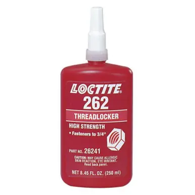 LOCTITE 135375 262 Threadlockers, Medium to High Strength, 250ml, Red
