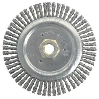 WEILER 79805 Stringer Bead Wheel 6" D x 3/16" W .02" Carbon Steel 12500RPM