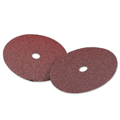 Carborundum 77696009806 Carbo White Fiber Disc, 7", 50 Grit, Aluminum Oxide
