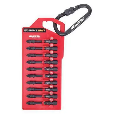 MegaPro 9BP-I-P210 - 2" Impact Bit Set, Phillips - 10 PK