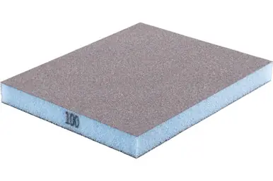 PFERD 46405 - Sanding sponge with 2 abrasive sides, 4" x 4-3/4, 80 Grit, Aluminum oxide (5pk)