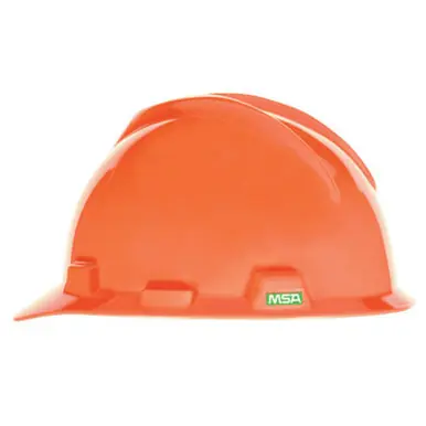 MSA 489364 V-Gard Protective Cap, Fas-Trac III, 7 1/2 - 8 1/2, Hi-Viz Orange