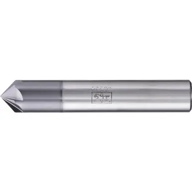 PFERD 23003023 Deburring End Mill, 6-flutes, 90° 1/2" Dia, 1/4" APMX, 3-1/2" OAL, Cyl. Shank