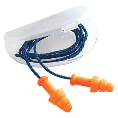 Honeywell SMF-30 SmartFit Reusable Earplugs, TPE, Orange, Corded, HearPack