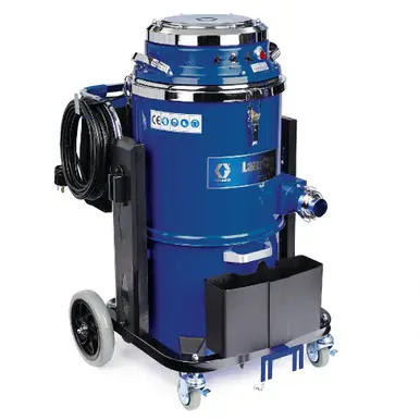 GRACO 25E237 - LazerVac 330 Dust Collection Vacuum, 110/220V, 375 cfm, 20 gal, 100" Water vacuu