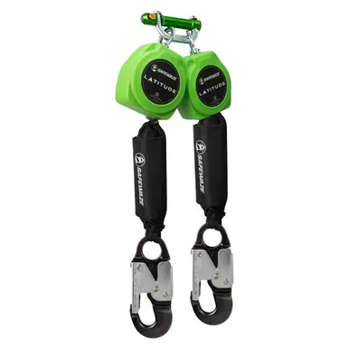 Safewaze 024-5427 - Latitude 11‘ Dual Web SRL-P 9013 BWB, Alu Snap Hooks