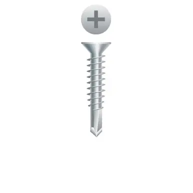 Strong-Point 4F63 - 6-20 x 3/4" Flat Head Screw, 410SS 10000ct