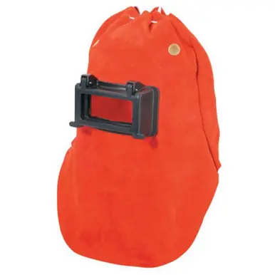 Honeywell 870 Leather Welding Hoods, Orange